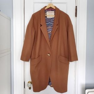 Anthropologie Tan Long Blazer
